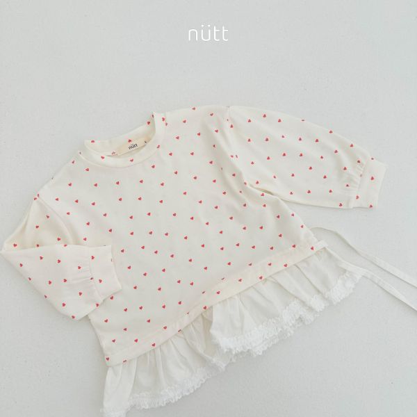 蕾絲下擺氣質長袖上衣 