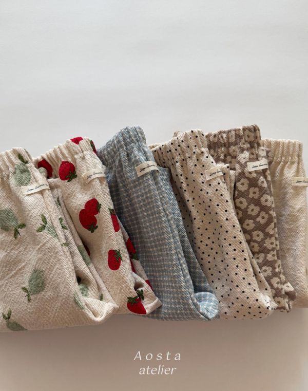 春季必備薄款韓童滿版棉褲防蚊褲 