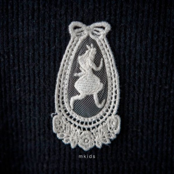 愛麗絲荷葉假兩件長袖上衣 