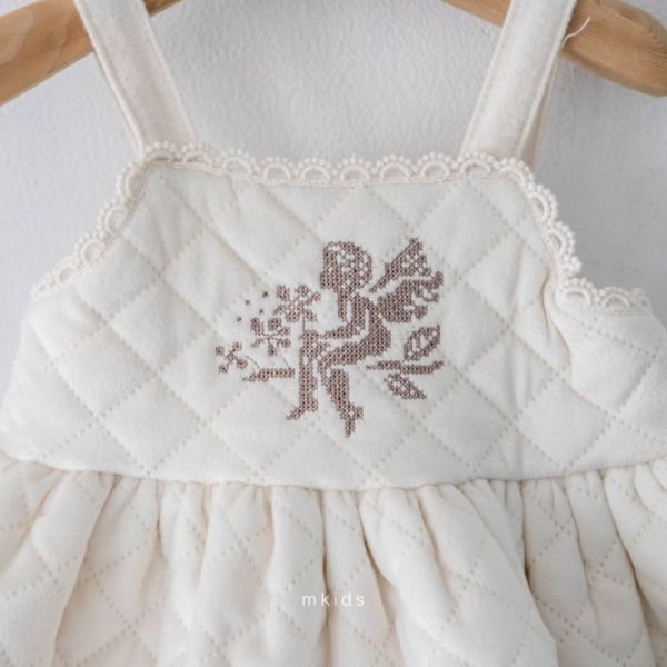 暖暖菱格紋背心裙 