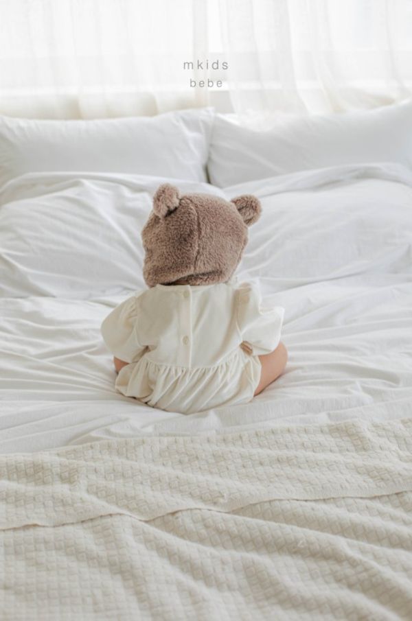 溫柔絲絨法式包屁衣 