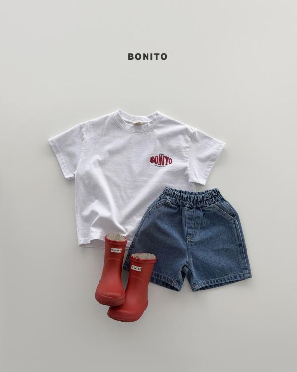 親子裝系列 Bonito 美式小Logo短袖上衣 韓國親子裝推薦