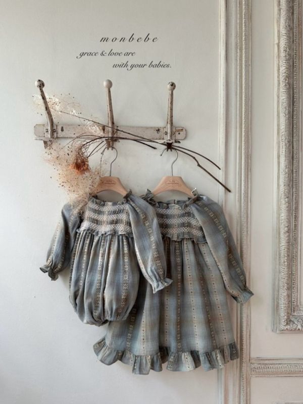 秋天的日落 親子系列寶寶包屁款 monbebe korea,韓國童裝,Monbebe,韓國Monbebe童裝