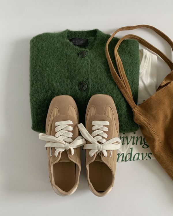 Comfor Sneakers 韓國拿鐵色德訓鞋日常百搭 sketch in love,韓國女鞋推薦,