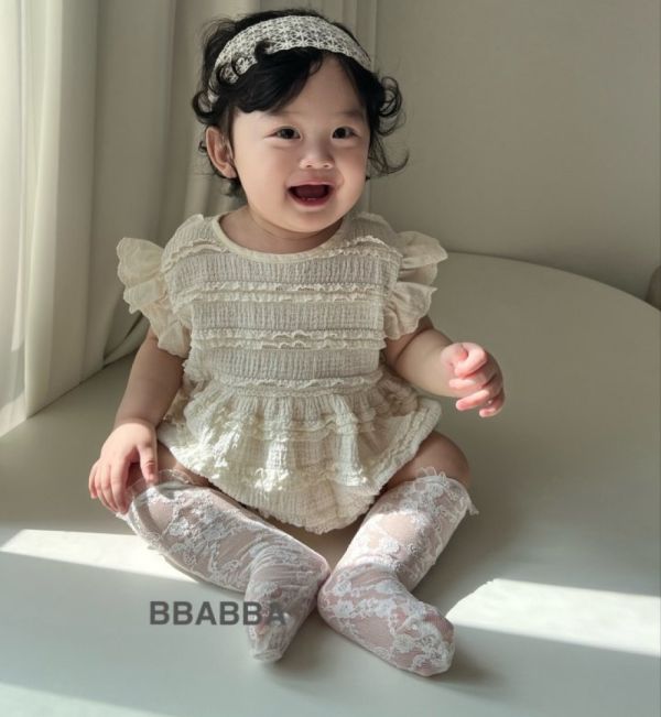 小花蕾絲襪襪 