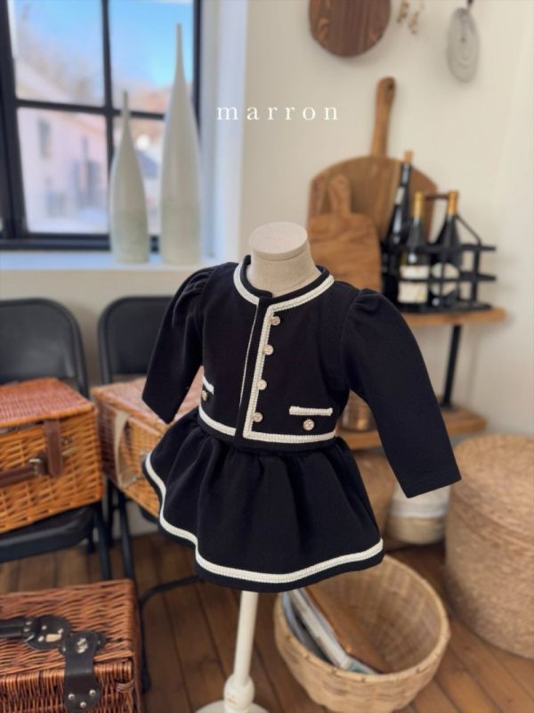 典雅的洛可可小淑女套裝 開衫+裙 姊妹裝 