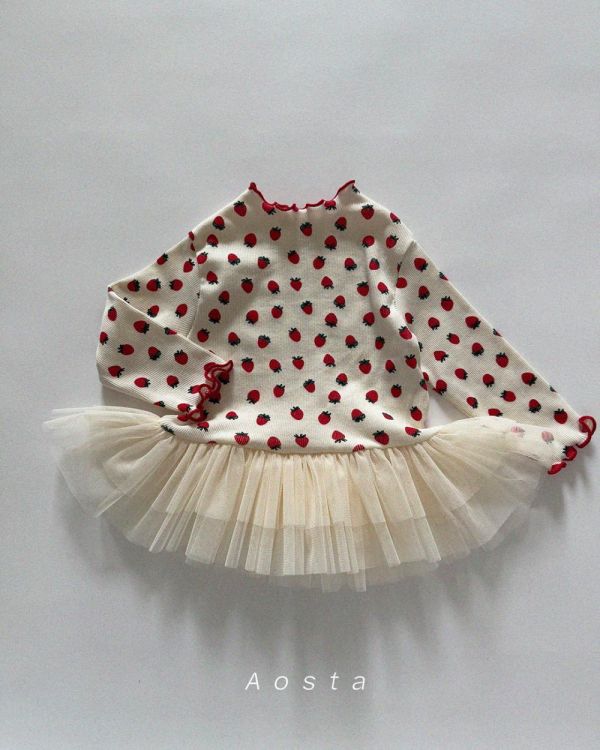 氣質木耳卷彈性長袖蓬蓬裙擺 