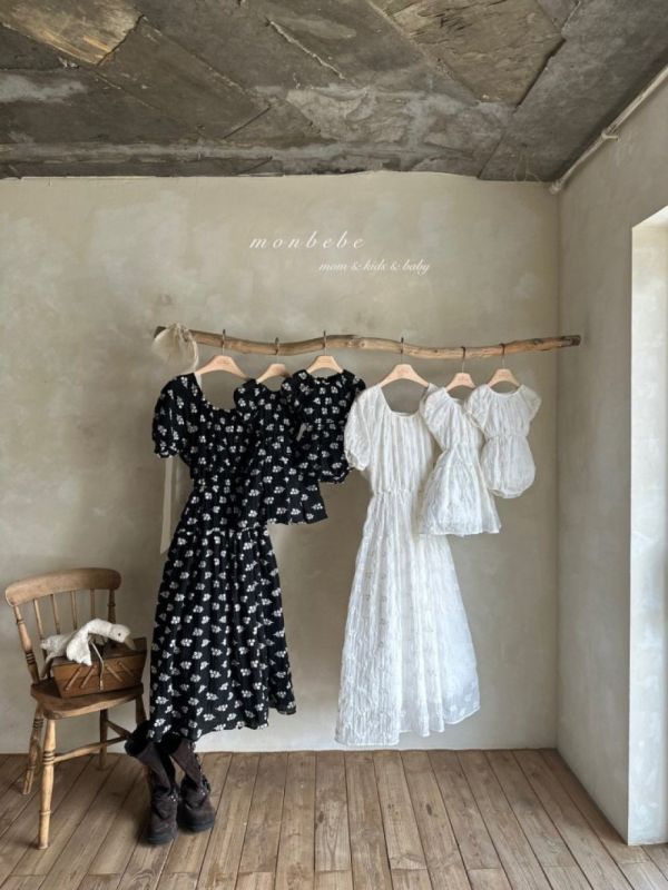 親子系列 Hydrangea泡泡袖洋裝 包屁衣 母女裝 