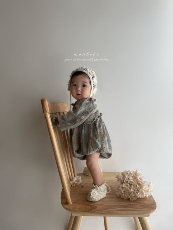 秋天的日落 親子系列寶寶包屁款 monbebe korea,韓國童裝,Monbebe,韓國Monbebe童裝