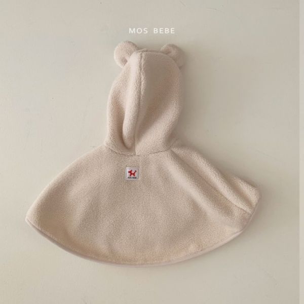 小熊暖呼呼小耳朵披風 韓國童裝,mos bebe
