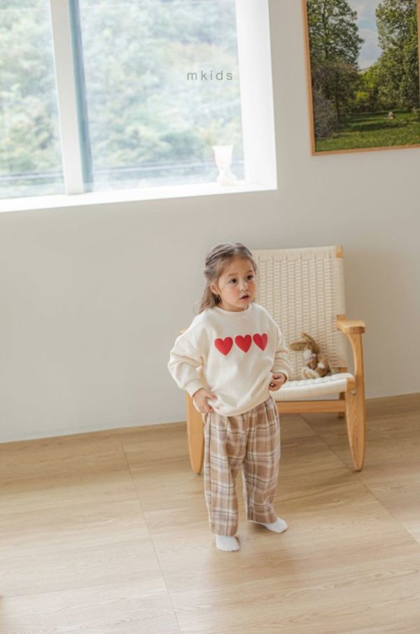 心心念念長袖上衣 愛心上衣,姊妹裝,韓國童裝,laurababy