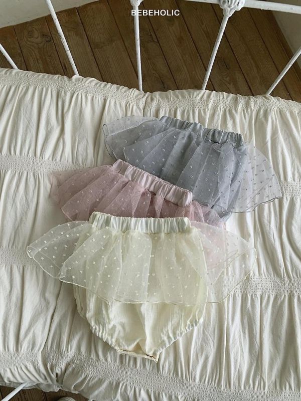 雪點寶寶包屁紗裙 Bebe holic Korea,韓國童裝,韓國Bebe holic,奶茶系寶寶,女寶穿搭