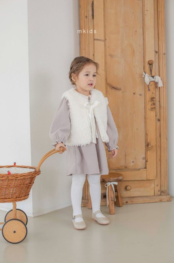 小莊園復古蕾絲領洋裝 