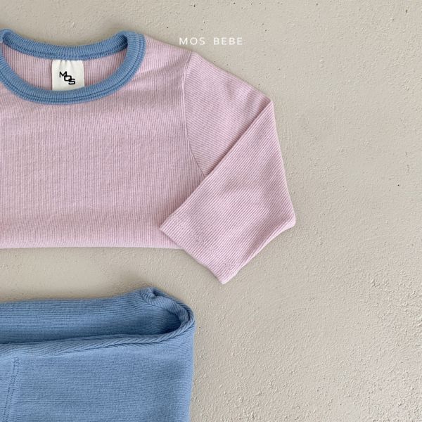 柔和的顏色居家服套裝 mosbebe korea,韓國童裝,童裝推薦