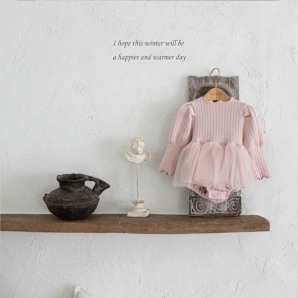 氣質捲邊蝴蝶結紗裙 