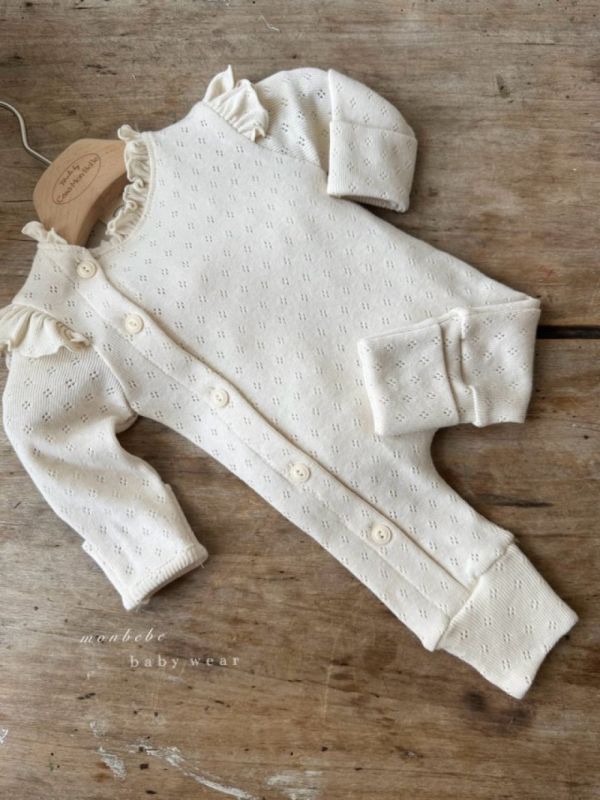 Shell荷葉領寶寶連身衣 