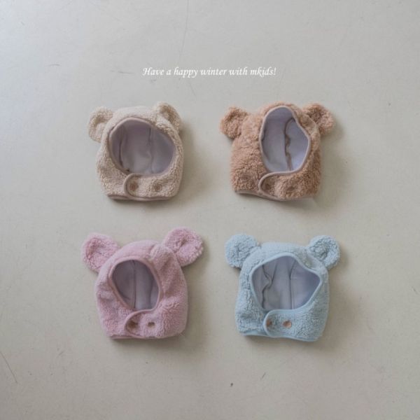 可愛熊寶寶毛茸帽 小熊頭套