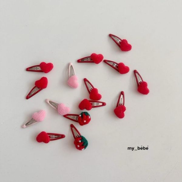 手工髮飾 迷你滴答夾（一組2入） 女寶髮夾