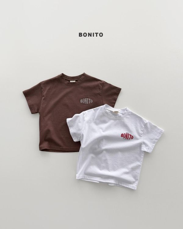 親子裝系列 Bonito 美式小Logo短袖上衣 韓國親子裝推薦