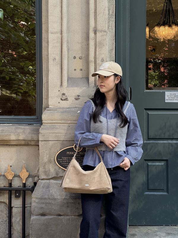 Arden Bag 單肩牛皮絨面革(附小包) 