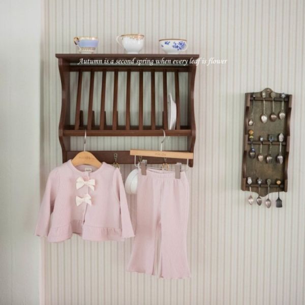 草莓牛奶姊妹服蝴蝶結套裝 衣+褲 