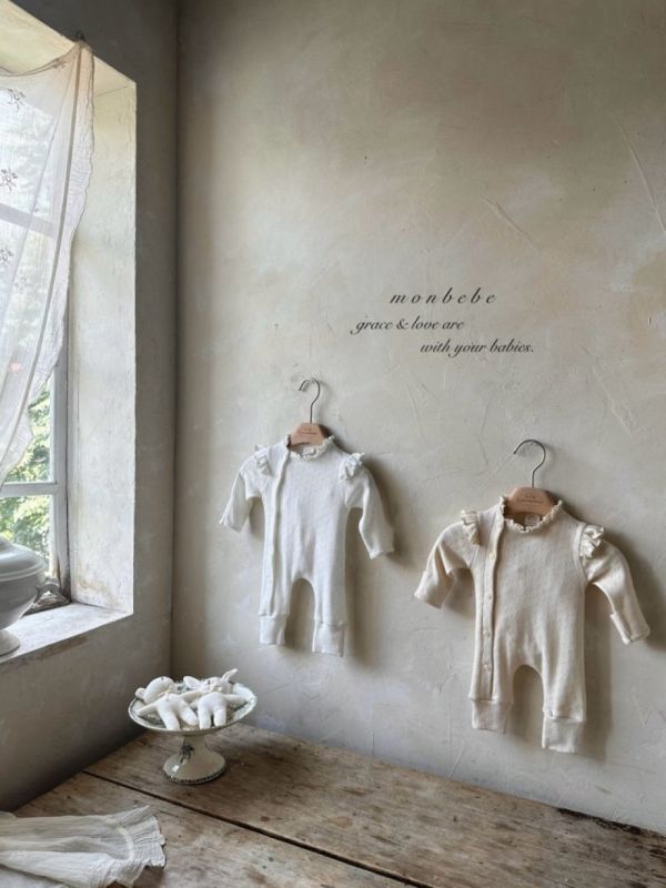 Shell荷葉領寶寶連身衣 