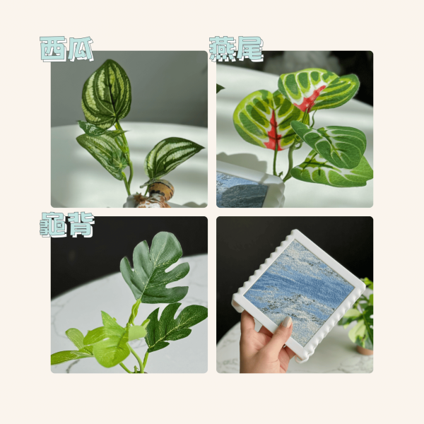 雲母藍石塊床躲避屋（長12*寬12*高5cm） 