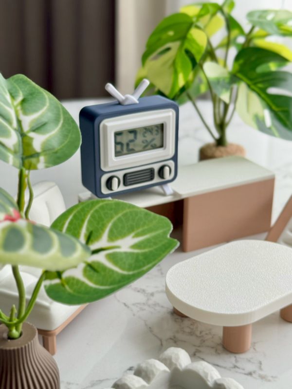 電視機造型溫濕度計 