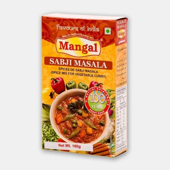 《印度》Mangal香料粉(蔬菜/五辛素) Sabji Masala, 100g/盒 india, mangal, masala, Spiced, 五辛素, 印度咖哩, 印度香料, 素食咖哩, 蔬菜專用, 香料,Sabji Masala