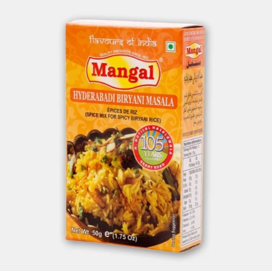 《印度》Mangal香料粉 海德拉巴印度香飯 (大辣) Biryani-Pulao Masala, 50g/盒 Biryani Masala, Hyderabadi, india, mangal, masala, spice, 印度香料, 海德拉巴香飯, 異國風味, 香料