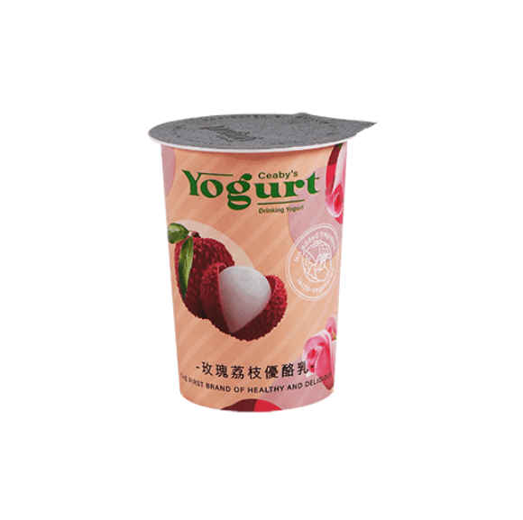 《新北》雪比玫瑰荔枝優酪乳, 190g/杯 ceabys-rose-and-litchi-drinking-yogurt,雪比玫瑰荔枝優酪乳,litchi, no added frangance, rose, yogurt, 優格, 優酪乳, 有機玫瑰, 活菌數每杯170億, 濃厚感, 無農藥殘留荔枝, 益生源寡糖, 雪比, 高比例鮮奶發酵,各式飲品Drinks & Coffee