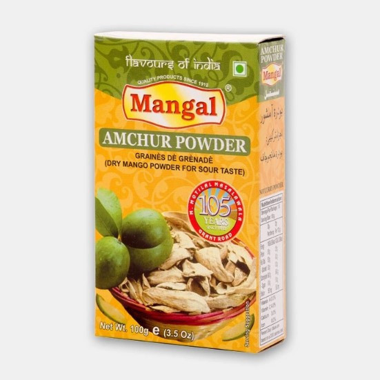 《印度》Mangal香料粉(芒果粉) Amchur Powder Masala, 100g/盒 india, mangal, mango, masala, spice, 印度香料, 天然酸味劑, 異國風味, 酸味, 青芒果, 香料