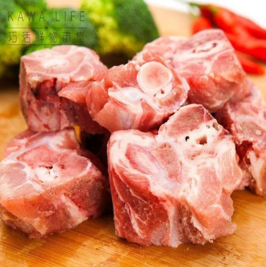 《台灣》巧活 能量豬 尾冬骨, 450g/包 pork, 台灣雲林在地養殖, 小肉排, 尾冬骨, 熬湯, 燉品, 能量豬, 豬尾椎, 豬肉