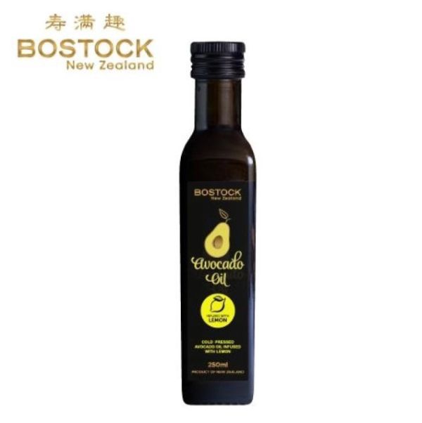 《紐西蘭》Bostock 頂級初榨 檸檬風味酪梨油 ,250ml/瓶 bostock-cold-pressed-avocado-oil-infused-with-lemon,Bostock 頂級初榨 檸檬風味酪梨油,初榨, 副食品首選油, 檸檬風味, 每一公升含80顆酪梨, 紐西蘭原瓶進口, 酪梨油, 頂級,調味料&油品 Sauces & Oils