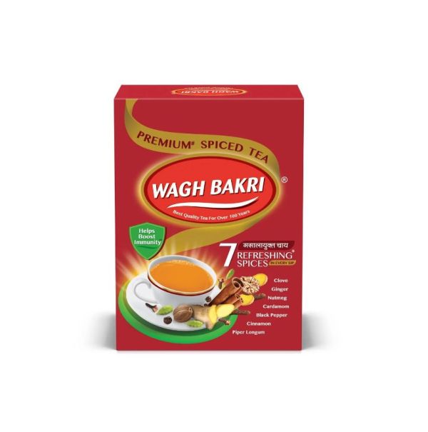 《印度》Wagh Bakri七種香料茶 WAGH BAKRI SPICED TEA, 250g/盒 Iindia, Masala Tea, Spiced, Wagh Bakri, 七種香料, 印度香料茶, 無咖啡因, 異國風味茶, 香料茶, 馬薩拉香料茶