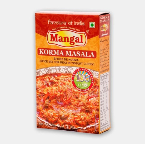 《印度》Mangal香料粉(科瑪爾咖哩) Korma Masala, 50g/盒 india, korma masala, mangal, masala, spice, 優格咖哩雞, 印度香料, 異國風味, 科爾瑪咖哩, 雞肉, 香料