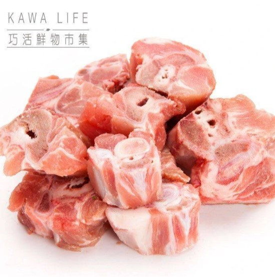 《台灣》巧活 能量豬 尾冬骨, 450g/包 pork, 台灣雲林在地養殖, 小肉排, 尾冬骨, 熬湯, 燉品, 能量豬, 豬尾椎, 豬肉