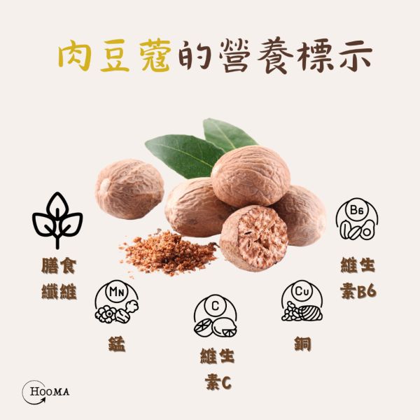 《印度》有機品牌 Organic Gyaan 有機肉荳蔻 Nutmeg Whole, 50g/包 印度, 原裝進口, 有機, 異國香料, 肉豆蔻, 阿育吠陀,Nutmeg Whole