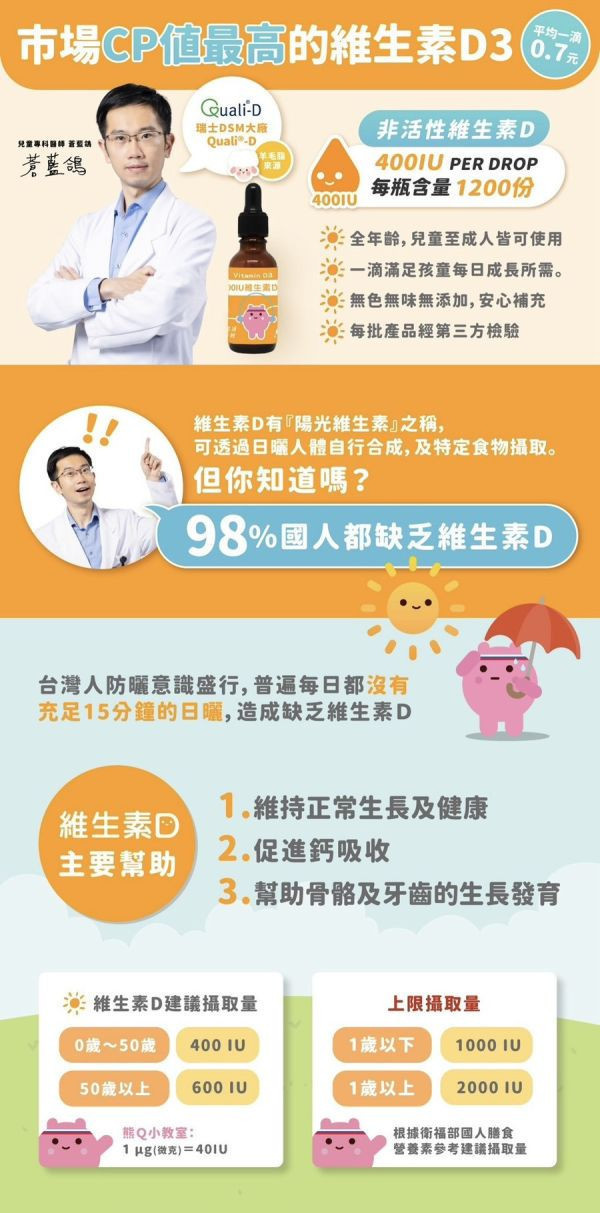 藥師健 維生素D3-30ml/瓶 