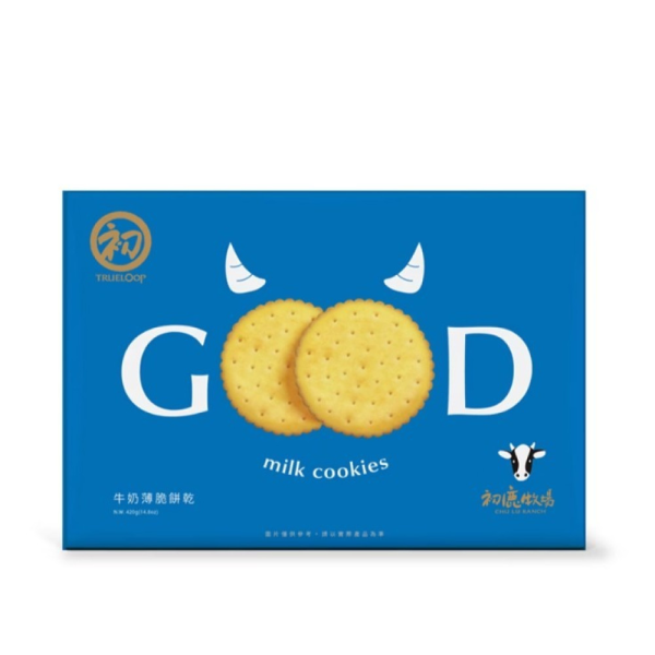 初鹿牧場 牛奶薄脆餅乾-二入盒裝 