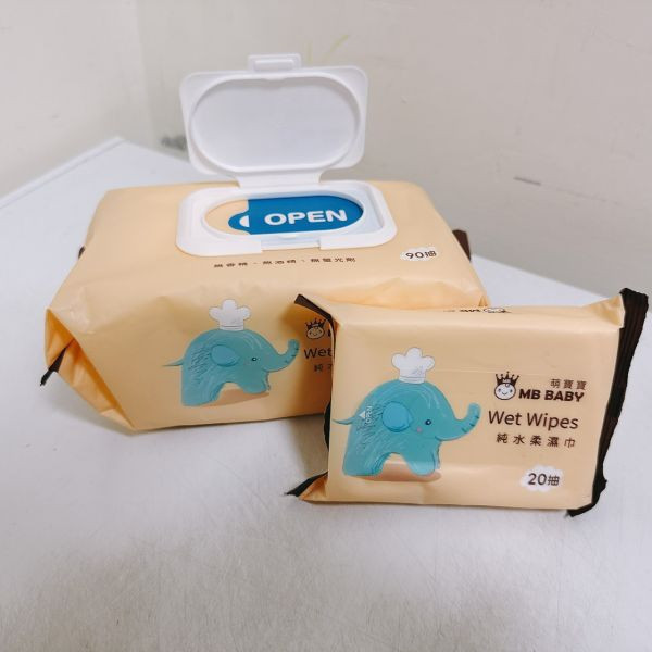 雙11限定 全新升級上市 萌寶寶 純水柔濕巾90抽 