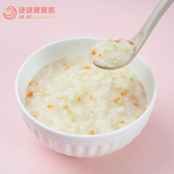 捷捷 副食品-1P-02 高麗野蔬雞茸大寶寶粥 