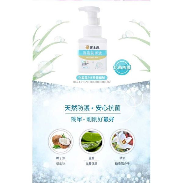 黃金盾 泡泡洗手液300ML 