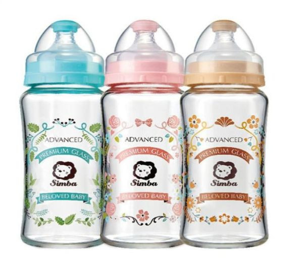 小獅王 蘿蔓晶鑽寬口玻璃大奶瓶270ML 