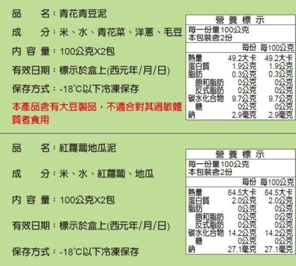 郭老師 冷凍4M+寶寶米泥(多款) 