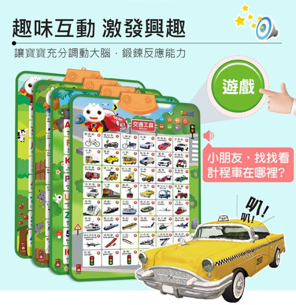 風車圖書 FOOD超人觸控學習掛圖(多款) 