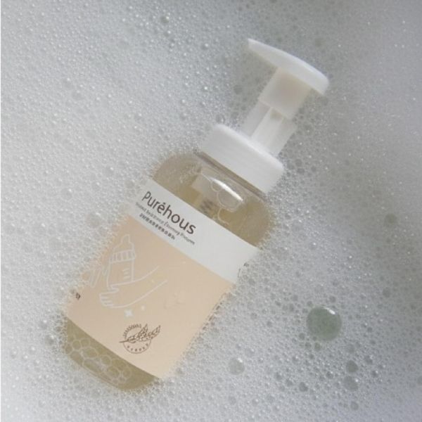 好日照 PUREHOUS 燕麥親膚奶瓶食器清潔慕斯2入組(壓瓶+補充罐)500ML 