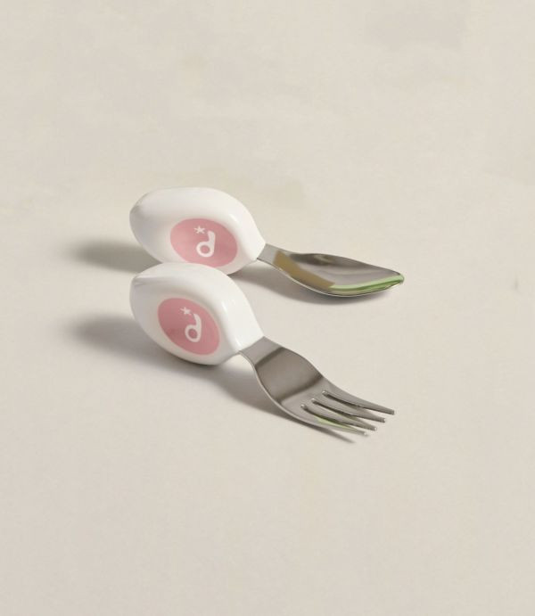 英國 doddl 人體工學捨秒餐具-乾燥玫瑰系列(多款) 