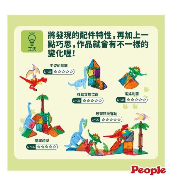 PEOPLE 益智磁性積木WORLD系列(多款) 