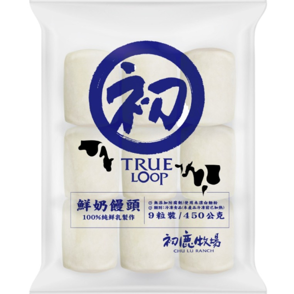 初鹿牧場 冷凍 鮮奶饅頭-9入/包 